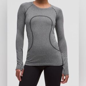 LuluLemon Swiftly Tech Long-Sleeve Glitter Shirt 2.0 Hip Length